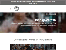 Tablet Screenshot of manhattanbarber.com